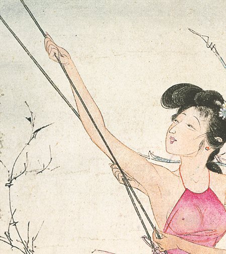 香港岛-胡也佛的仕女画和最知名的金瓶梅秘戏图